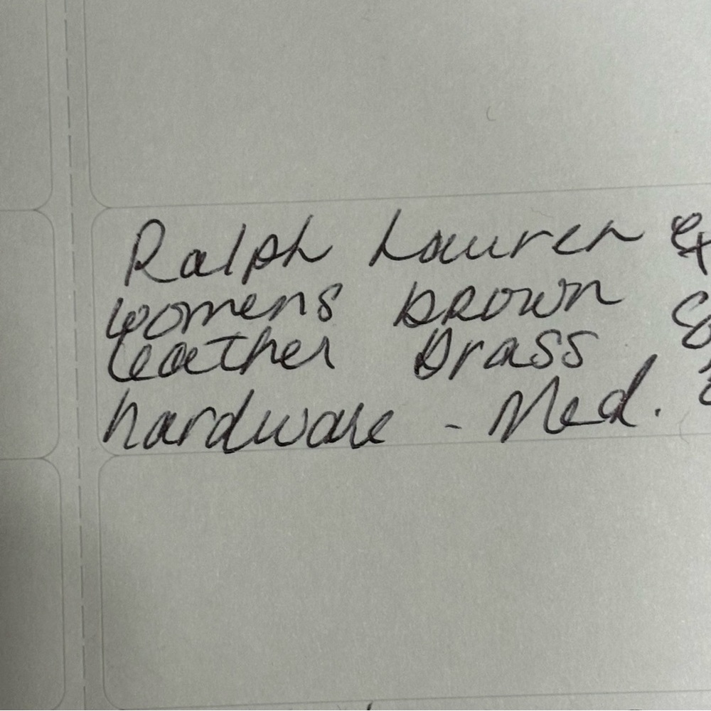 Ralph Lauren leather brass buckle medium - Picture 5 of 9